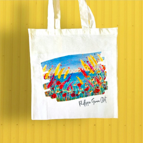 Flower tote/shopping bag - Phillippa Gunn Art