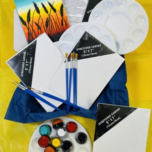 Art in a box family pack for 4 people - Sunset fields