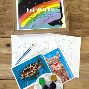 Art in a box duo - Llama and Turtle