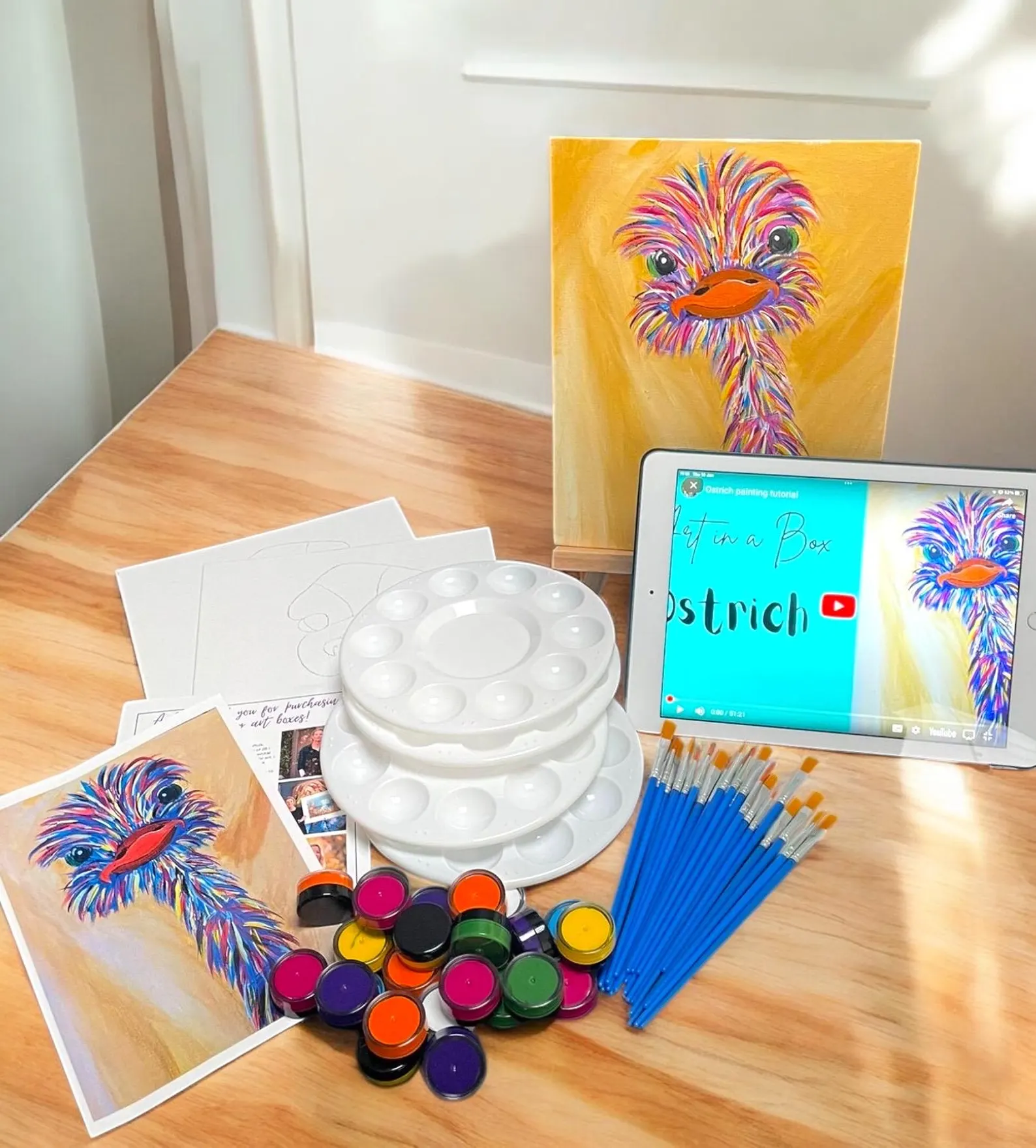 Ostrich DIY Paint Party | Team Building Kit - Image 2